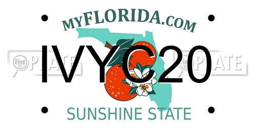 IVYC20 Florida License Plate