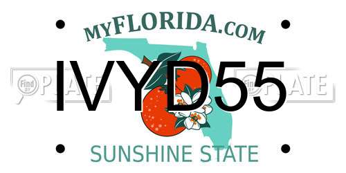 IVYD55 Florida License Plate