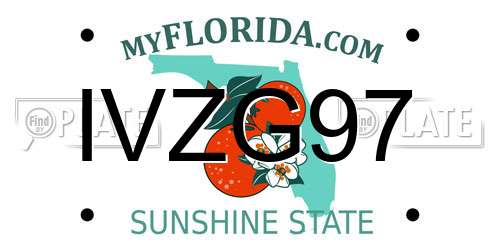 IVZG97 Florida License Plate