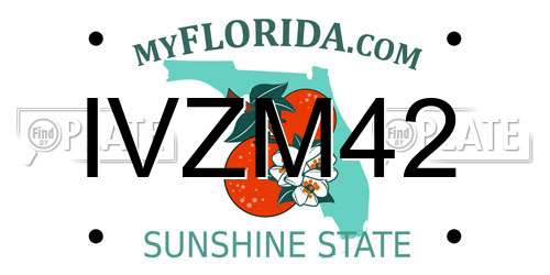 IVZM42 Florida License Plate