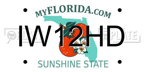 IW12HD Florida License Plate