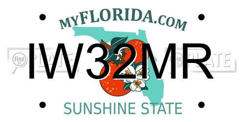 IW32MR Florida License Plate