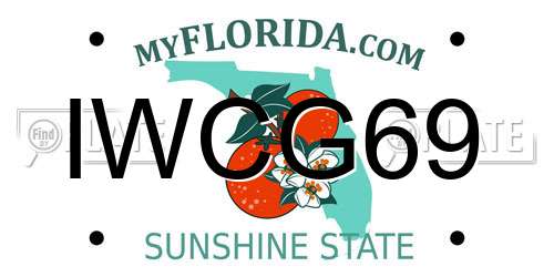 IWCG69 Florida License Plate