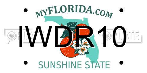 IWDR10 Florida License Plate