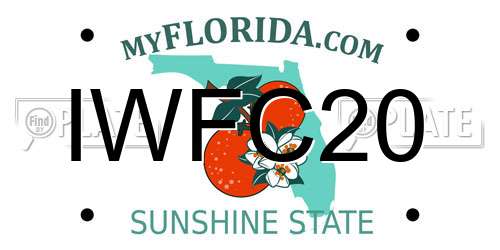 IWFC20 Florida License Plate