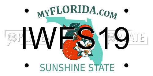 IWFS19 Florida License Plate
