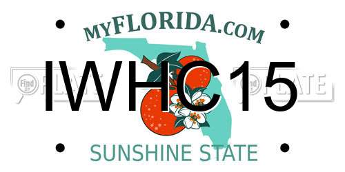 IWHC15 Florida License Plate