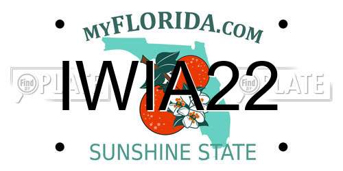 IWIA22 Florida License Plate