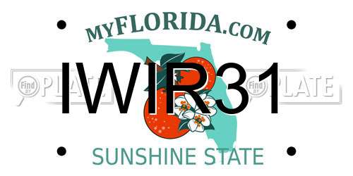 IWIR31 Florida License Plate