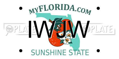 IWJW Florida License Plate