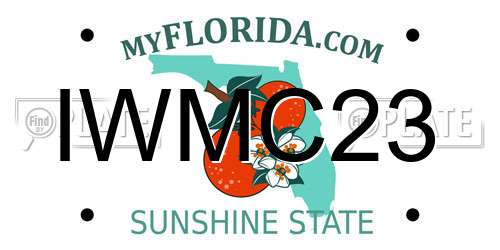 IWMC23 Florida License Plate