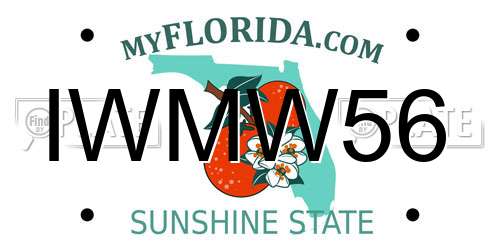 IWMW56 Florida License Plate