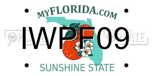 IWPF09 Florida License Plate