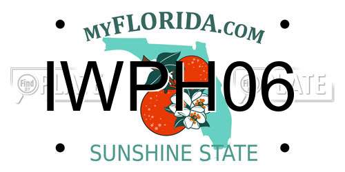 IWPH06 Florida License Plate