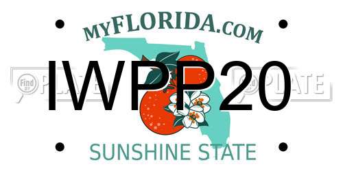 IWPP20 Florida License Plate