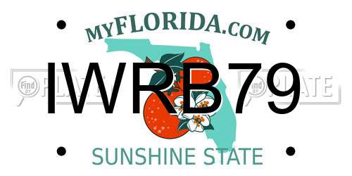 IWRB79 Florida License Plate