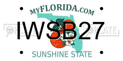 IWSB27 Florida License Plate