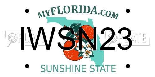 IWSN23 Florida License Plate