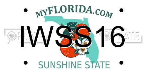 IWSS16 Florida License Plate