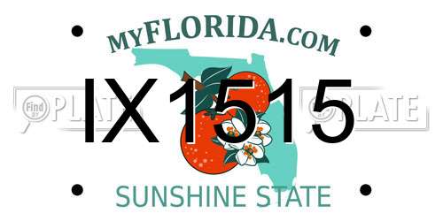 IX1515 Florida License Plate