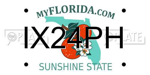 IX24PH Florida License Plate