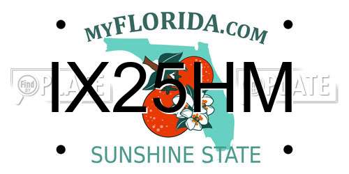 IX25HM Florida License Plate