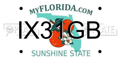 IX31GB Florida License Plate