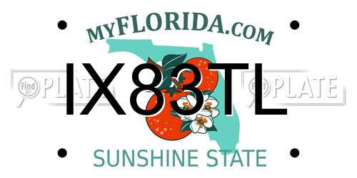 IX83TL Florida License Plate