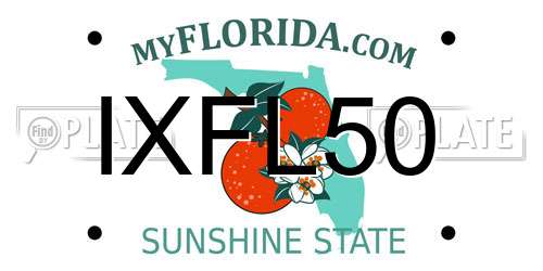 IXFL50 Florida License Plate