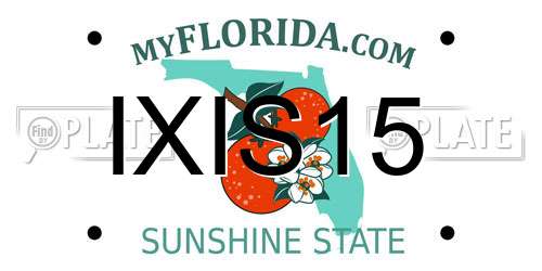 IXIS15 Florida License Plate