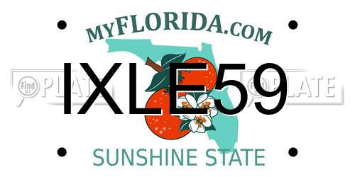 IXLE59 Florida License Plate