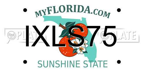 IXLS75 Florida License Plate