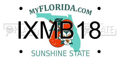 IXMB18 Florida License Plate