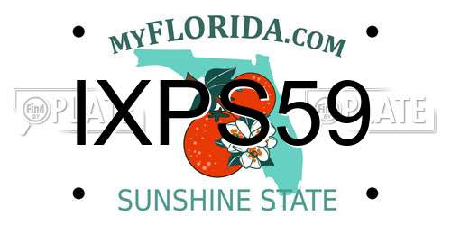 IXPS59 Florida License Plate
