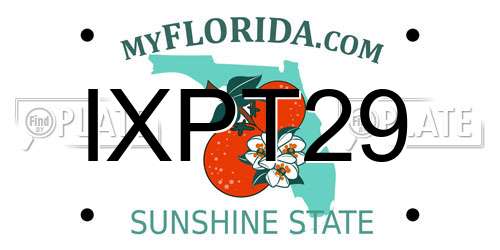 IXPT29 Florida License Plate