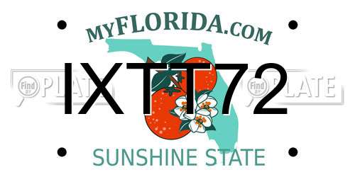 IXTT72 Florida License Plate