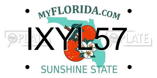 IXYL57 Florida License Plate