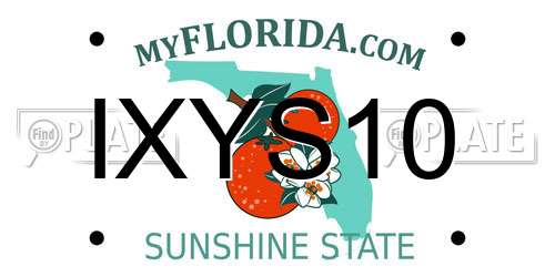 IXYS10 Florida License Plate