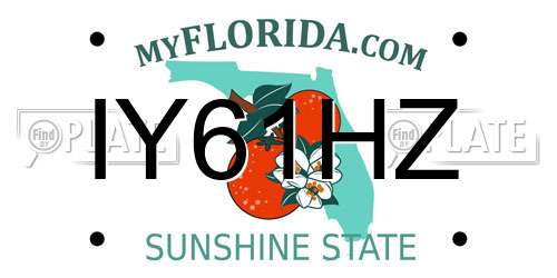 IY61HZ Florida License Plate