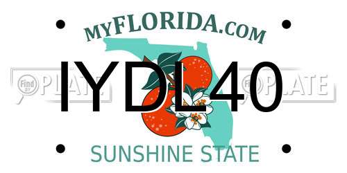 IYDL40 Florida License Plate