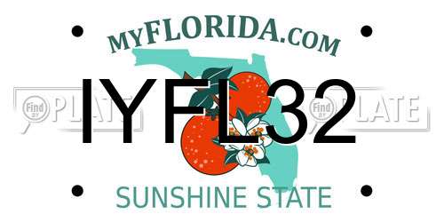 IYFL32 Florida License Plate