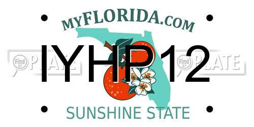 IYHP12 Florida License Plate