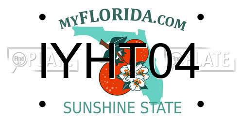 IYHT04 Florida License Plate