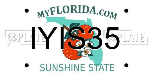 IYIS35 Florida License Plate
