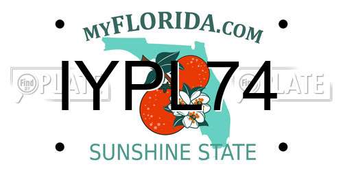 IYPL74 Florida License Plate