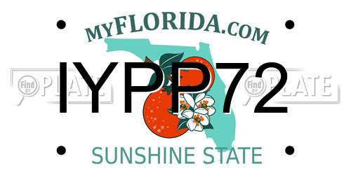 IYPP72 Florida License Plate