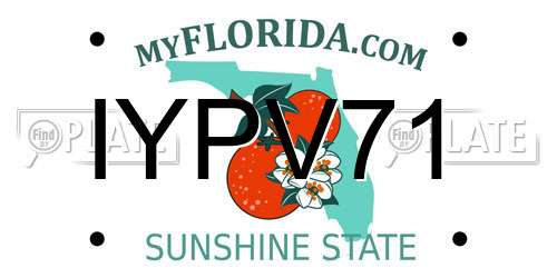 IYPV71 Florida License Plate