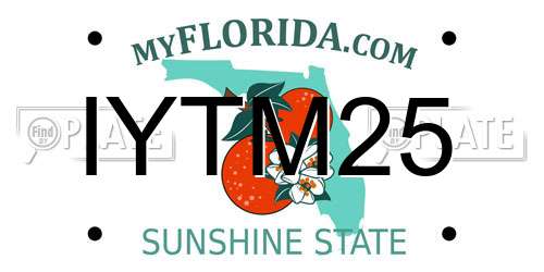 IYTM25 Florida License Plate