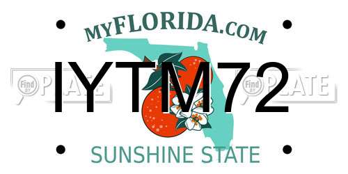 IYTM72 Florida License Plate