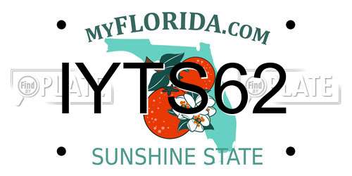 IYTS62 Florida License Plate